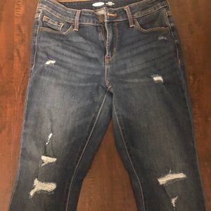 Old navy power slim straight mid rise jeans